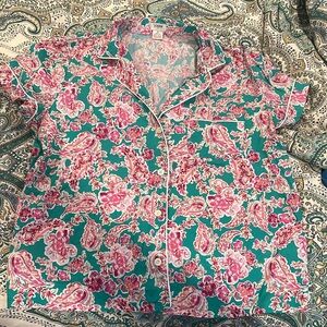 J.Crew Floral Pajama Top